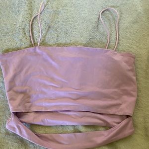 🤍Purple CropTop